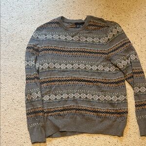 Men's Gray Patterned Sweater